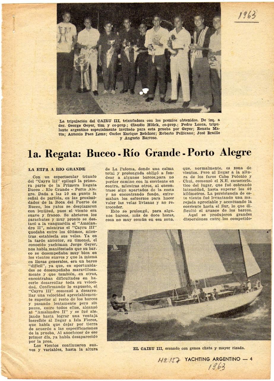 1963- A Primeira Travessia